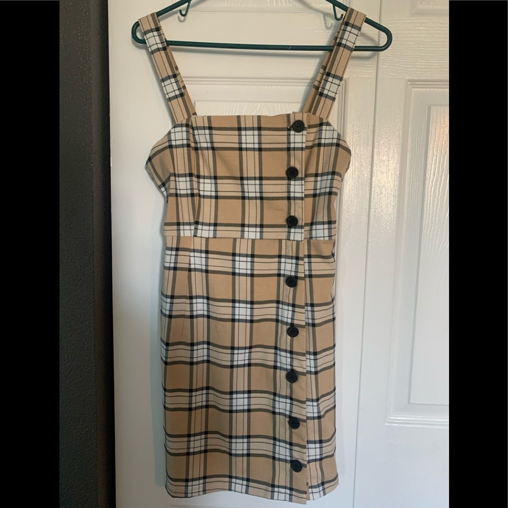 Divided Plaid Dress